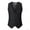 Black, variant on Yongwang Mens Big and Tall V Neck Blazer Vest Button Down Vest Casual Business Dress Vest Waistcoat for Fall