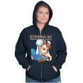 thumbnail image 4 of Street Fighter Chun Li Strong Woman Women Plus Size Zipper Hoodie Brisco Brands 5X, 4 of 5