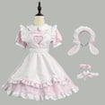 thumbnail image 2 of Lindreshi Plus Size Dresses for Women Summer Women Lingerie Apron Maid Outfit Bow Bandage Dress Temptation Uniform Sleepwear Underdress Suit, 2 of 3