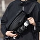 thumbnail image 2 of Guardurnaity Bolso De Pecho Con Bolsillos Frontales Y Traseros Con Cremallera Para Artículos Importantes Bolso De Un Solo Hombro Bolso Bandolera Bolsas de mensajero y de hombro Gris oscuro, 2 of 6