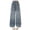 Light Blue, variant on Generic Tween Girls Baggy Jeans Casual Elastic Waistband Wide Leg Jeans 3D Butterfly Rhinestones Sparkly Streetwear Denim Pants Y2K