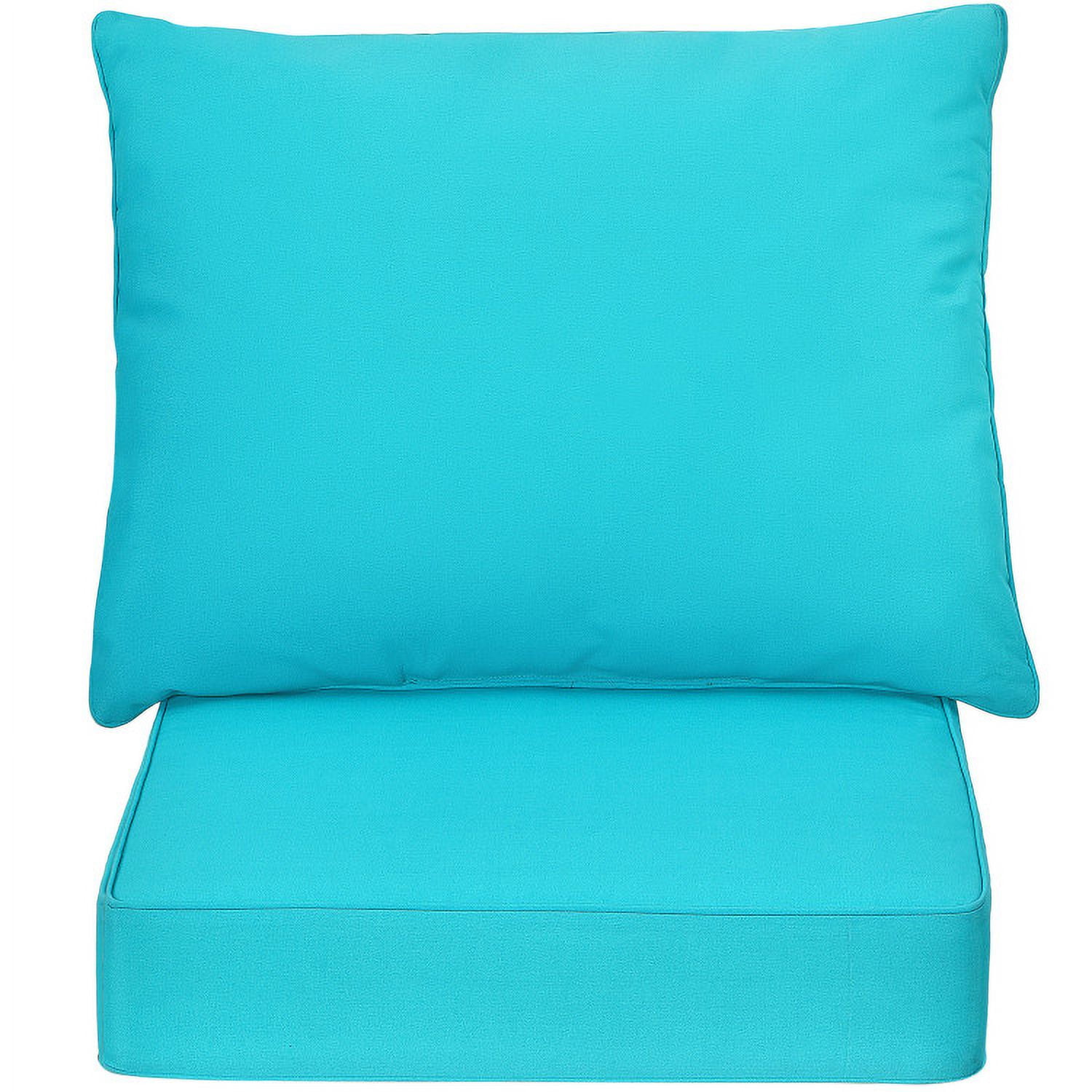 Aimee Lii Deep Seat Chair Cushion Pads Set with Rope Belts for Indoor and Outdoor, Turquoise Aimee Lii Deep Seat Chair Cushion Pads Set with Rope Belts for Indoor and Outdoor, Turquoise