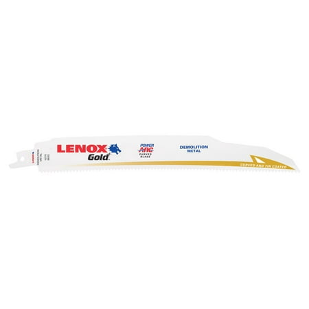 Lenox Gold 9 in. Bi-Metal Reciprocating Saw Blade 10 TPI 5 pk
