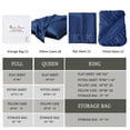 thumbnail image 6 of Bambusa Sheets| Silky Soft, Durable, Kind-To-Skin| 7-Pcs 100% Bamboo Bedding | |(Navy Blue) K=King, 6 of 7