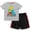 Gray/blue, variant on Sesame Street Elmo Cookie Monster Big Bird T-Shirt and Mesh Shorts Outfit Set Infant to Little Kid