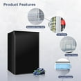 thumbnail image 5 of GGTB 3.2 Cu. Ft. Compact Single-Door Fridge with Mini Freezer - Adjustable Thermostat, Reversible Hinge, Black - Perfect for Apartments, Dorms & Offices, 5 of 7