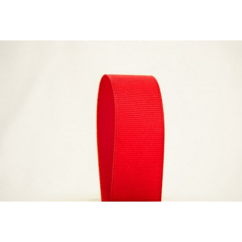 Ribbon Bazaar Solid Grosgrain Ribbon 3 8 Inch Red 50 Yards 100% 