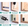 thumbnail image 4 of Single Glass Door Hinges Top & Bottom Rotation Metal Top & Bottom Glass Door Pivots Hinges set for Single door, 4 of 7