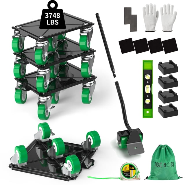 Carro para Muebles Nest Easy Mejorado de Alta Resistencia con Capacidad de 1700 kg