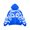 Blue, variant on Women's Fall Hooded Sweatshirt Jacket Funny Graffiti Pattern Zip Up Loose Long Sleeve Coat Streetwear