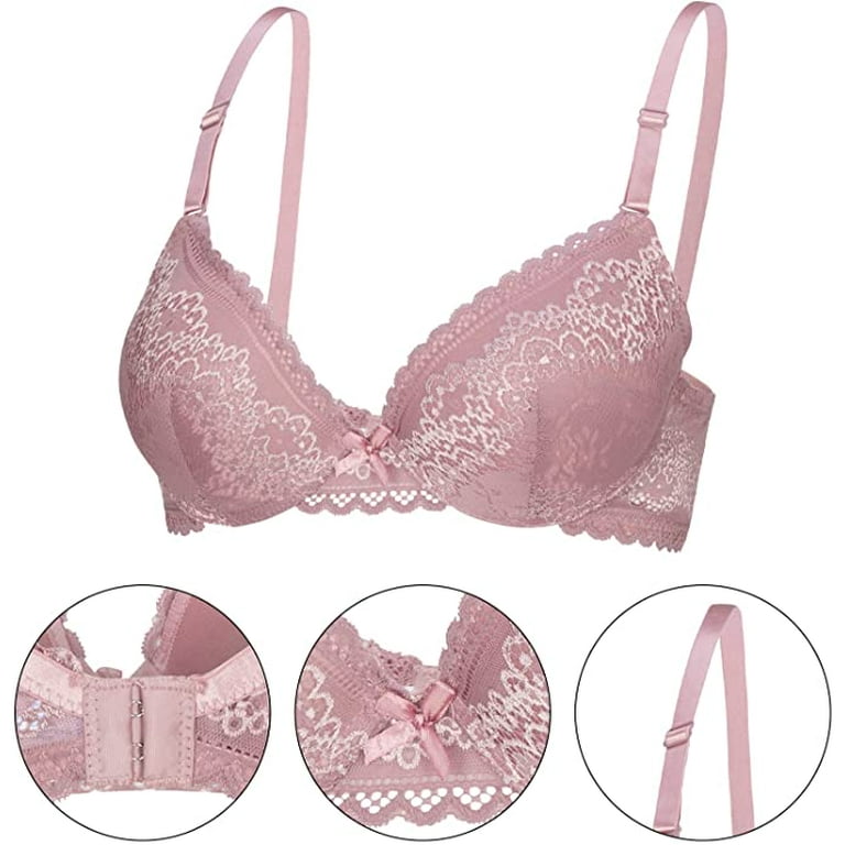 GAI YI 6Pack Lace Bras Push Up Padded Contour Full Coverage