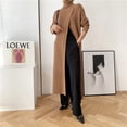 thumbnail image 2 of Style Déesse Long Pull Col Roulé Tricoté Jupe Longue Pull-Over Fendu Intérieur Ajusté, 2 of 5