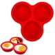 thumbnail image 5 of Hueveras de Silicona para Freidora de Aire, Bandeja Redonda de 3 Cavidades para Cupcakes, Moldes de Silicona para Horno Microondas, Pasteles Pequeños, Budines, Tartas, Hamburguesas de Desayuno., 5 of 7