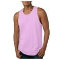 thumbnail image 3 of KPOPLK Men's Summer Solid Color Vest Fashion Casual Vintage Wash Sleeveless T Shirt Vest Top(M,Rose Gold), 3 of 8