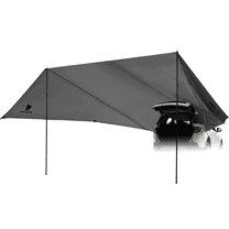 GEERTOP Large Car Awning Tarp for Camping Backpacking Tarp SUV Tailgate Truck Canopy Sun Shade Waterproof Outdoor Rear Vehicle Awning Shelter for Van, MPV, Campers