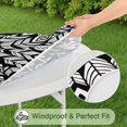 thumbnail image 5 of Bohemian Garden Round Table Cover 44Inch, Floral Print Elastic Tablecloth for 38-42 Inch Tables, Liquid Repellent, 5 of 7