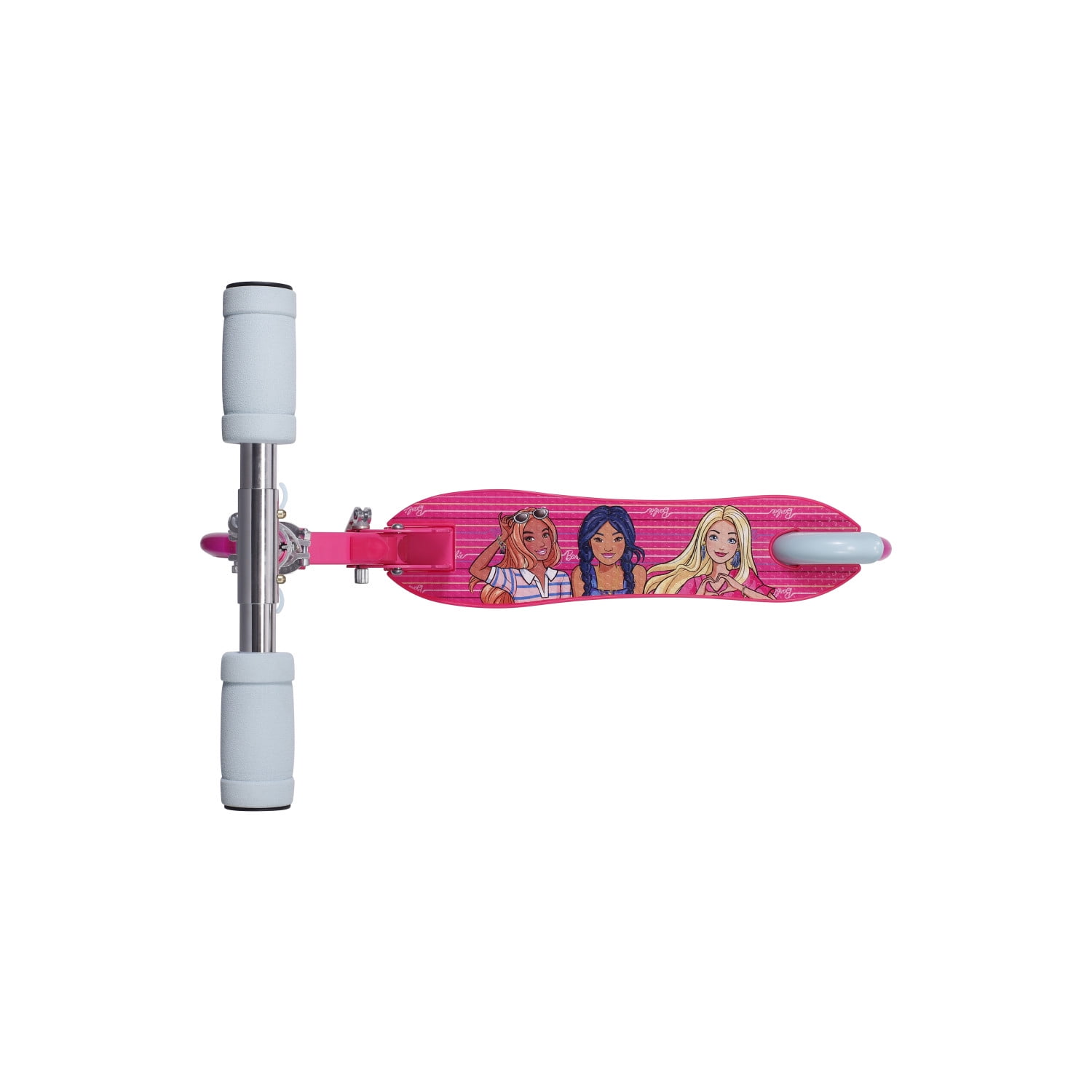 2 Wheel Barbie Kick Scooter with Light up Wheels Foldable Scooter for Kids Pink Walmart