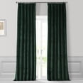 thumbnail image 2 of Half Price Drapes Deep Forest Green Performance Velvet Blackout Curtains (2 Panels), 50W X 84L, 2 of 6