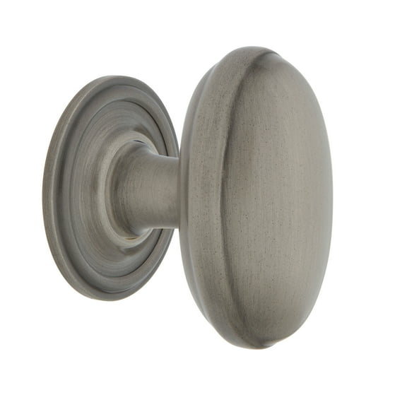 Nostalgic Warehouse Ckb_Homcla Homestead 1-3/4" Oval Cabinet Knob - Grey