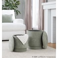 thumbnail image 3 of Marla Upholstered Ottoman Set, Storage Ottoman, Small Ottoman, Round Ottoman Foot Rest, Pouf Ottoman, Foot Stool Ottoman for Living Room, Fabric Ottoman with Storage, 3 of 6