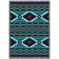 thumbnail image 2 of Southwest Western Design Geometric Cornflower Tapestry Throw Blanket USA Made, 2 of 2