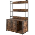 thumbnail image 1 of Cat Litter Box Enclosure, with 2 Storage Shelves, 52'' Hidden Litter Box, Stylish Hidden Cat Furniture, 1 of 3