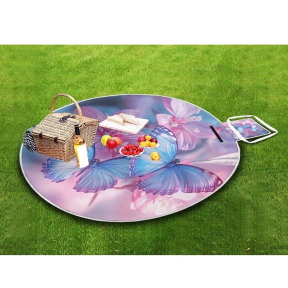 Picnic Blankets Teencool Beach Blanket Creatively Fluttering Embrace Pattern Outdoor Blanket for Travel