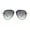 Mint Smoke, variant on Kids Child Size Luxe Plastic Semi Rimless Tear Drop Racer Sunglasses White Smoke