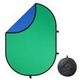 thumbnail image 1 of Yescom 6.5 x 4.7 Ft 2 Side Blue Green Backdrop Pop Up Photography Screen Panel Portable, 1 of 8