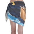 thumbnail image 2 of Bingfone Ocean Scene with Noah's Ark Women's Sarong Swimsuit Cover Ups Bathing Suit Coverups Chiffon Beach Wrap Skirts, 2 of 7