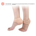 thumbnail image 4 of 1 Pair One Size Heel Protector Sleeve SEBS Cushion for Plantar Fasciitis Callus Spur - Nude, 4 of 5