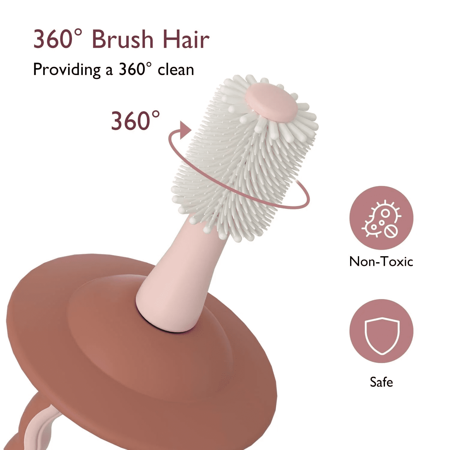 Momcozy Baby Toothbrush 360° Infant and Toddler Ultrasoft Tooth Brush, Oral and Tongue Cleaner - 1 Pack