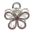 thumbnail image 1 of MERIGLARE Ladies Small Hairclip Rhinestone Hairclipper Hair Cancer Hair Claw Hair Jewelry Pink 2, 1 of 9