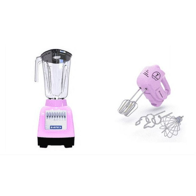 Combo Licuadora Bartech 10Vel 750w 2lts + Batidora M2 Rosa