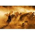 thumbnail image 2 of Tunc, Feyzullah 32x23 White Modern Wood Framed Museum Art Print Titled - cowboy, 2 of 4