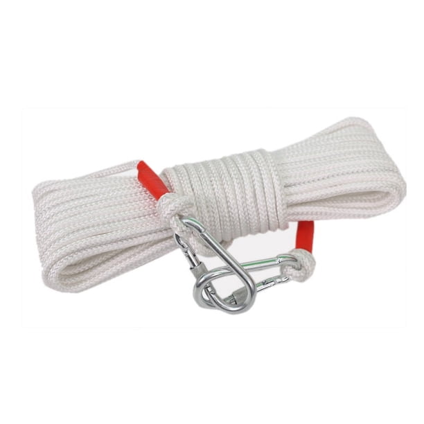 Cuerda de seguridad contra incendios Cuerda para secar ropa Tendedero de viaje portátil ajustable para tendedero de lavandería interior y exterior-8 mm * 20 M