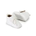 thumbnail image 2 of Mialoley Baby Girl Boy Shoes Leather Ankle High Walk Drawstring First Walker, 2 of 6