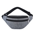 thumbnail image 1 of Riñonera multifuncional para teléfono móvil para hombre, bolsa de pecho para deportes al aire libre, nueva bolsa cruzada de moda para hombre y mujer, gris claro, 1 of 6