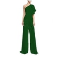 thumbnail image 1 of Mono de mujer con mangas abullonadas, pantalón de vestir, vestido de banquete informal, 1 of 6