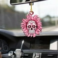 thumbnail image 5 of Breast_Cancer Car Hanging Ornament, 2D Flat Acrylic Pink Ribbon Auto Rear View Mirror Charm, Christmas Tree Decoration Pendant, Encouragement Present for Mom Wife (G), 5 of 7