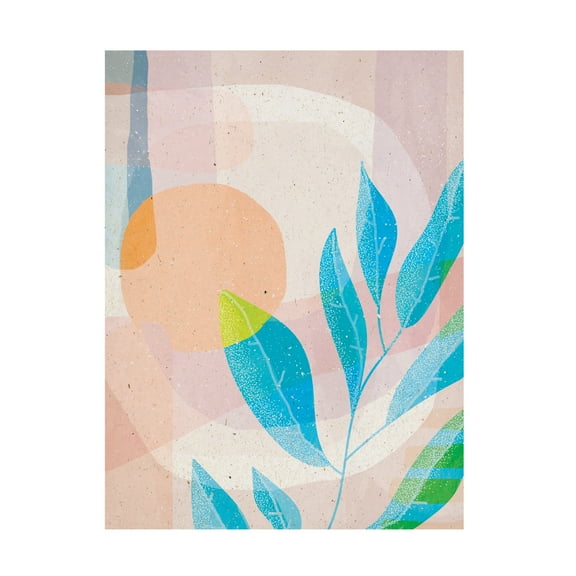 Trademark Fine Art Aylin Demir Blue Leaves Canvas Wall Art