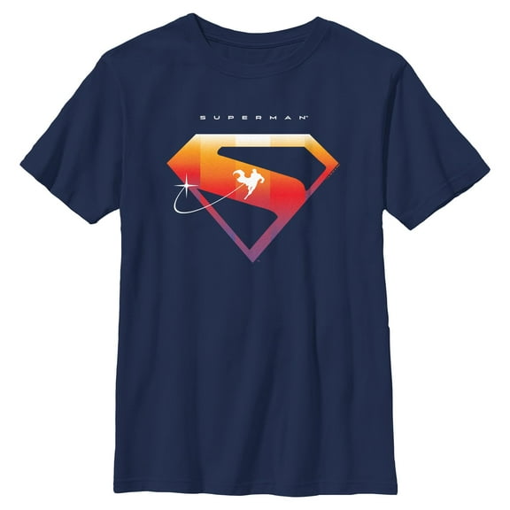 Boys Superman Colorful Logo T Shirt