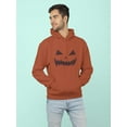 thumbnail image 2 of Creepy Halloween Pumpkin Face Hoodie Men -GoatDeals Designs, Male XX-Large, 2 of 4