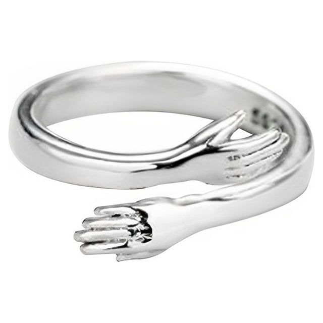 Qarigey Anillo amor inoxidable moda personalizar presente anillos de dedo simples joyería de moda fiesta boda compromiso regalo Ropa, zapatos y accesorios Miscelánea