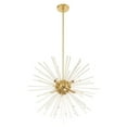 thumbnail image 5 of 41256-12 Livex Lighting Utopia - 8 Light Pendant-Satin Brass Finish    -Traditional Installation, 5 of 8