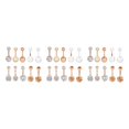 thumbnail image 2 of Guardoinrt 10PCS Lot Labret Tongue Barbells Jewelry Eyebrow Mix Rose Gold 3Set, 2 of 6