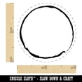 thumbnail image 2 of Sketchy Circle Outline Self-Inking Rubber Stamp Ink Stamper - Sky Blue Ink - Mini 1/2 Inch, 2 of 7