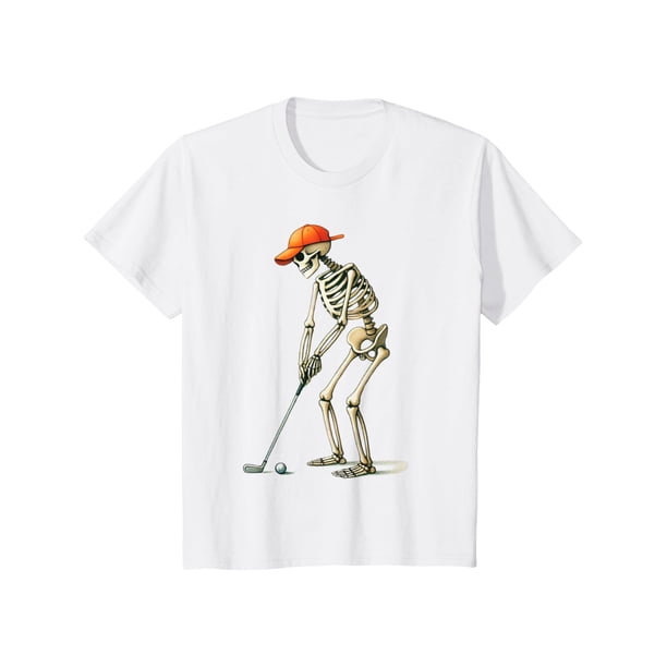 Halloween T-Shirt Skeleton Golf Golfer Golf Player Funny Men Dad T-Shirt