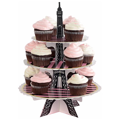 Bridal Shower 'A Day in Paris' 3Tiered Cupcake Stand (1ct)