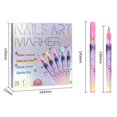 thumbnail image 3 of 12 Colors Nail Art Pens Set，DIY Nail Art Markers Nail Art Pens for Painting Nail Art Supplies Tools for Graffiti Dotting Drawing Painting Point Liner DIY, 3 of 6